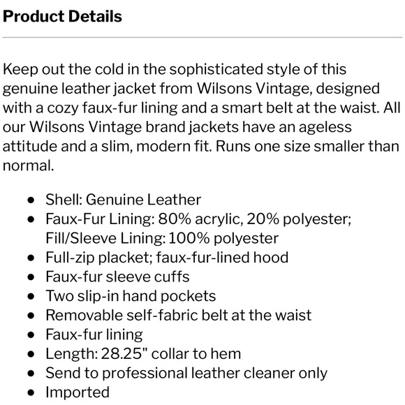 Wilson’s Leather Genevieve leather jacket, women’s Medium - Picture 15 of 16